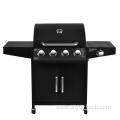 4+1 burners with side oven bbq